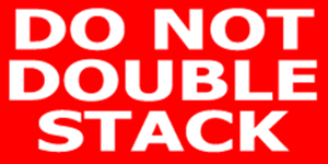 Picture of 3 X 5 'DO NOT DOUBLE STACK' LABEL (SCL613)